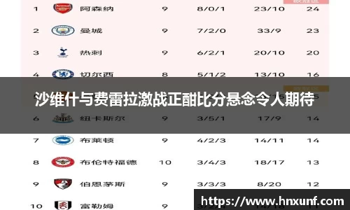 沙维什与费雷拉激战正酣比分悬念令人期待