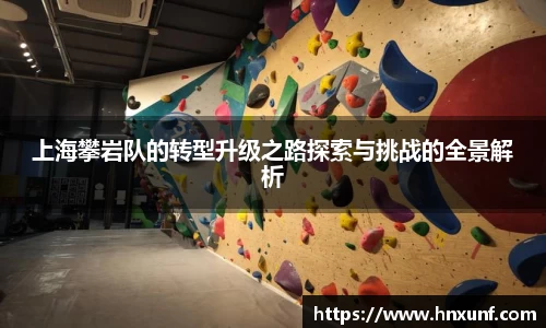 上海攀岩队的转型升级之路探索与挑战的全景解析